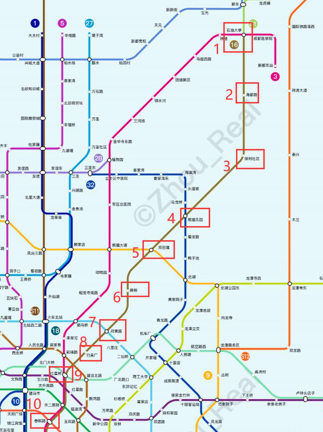 最新规划之地铁16号线新都站点最全解析