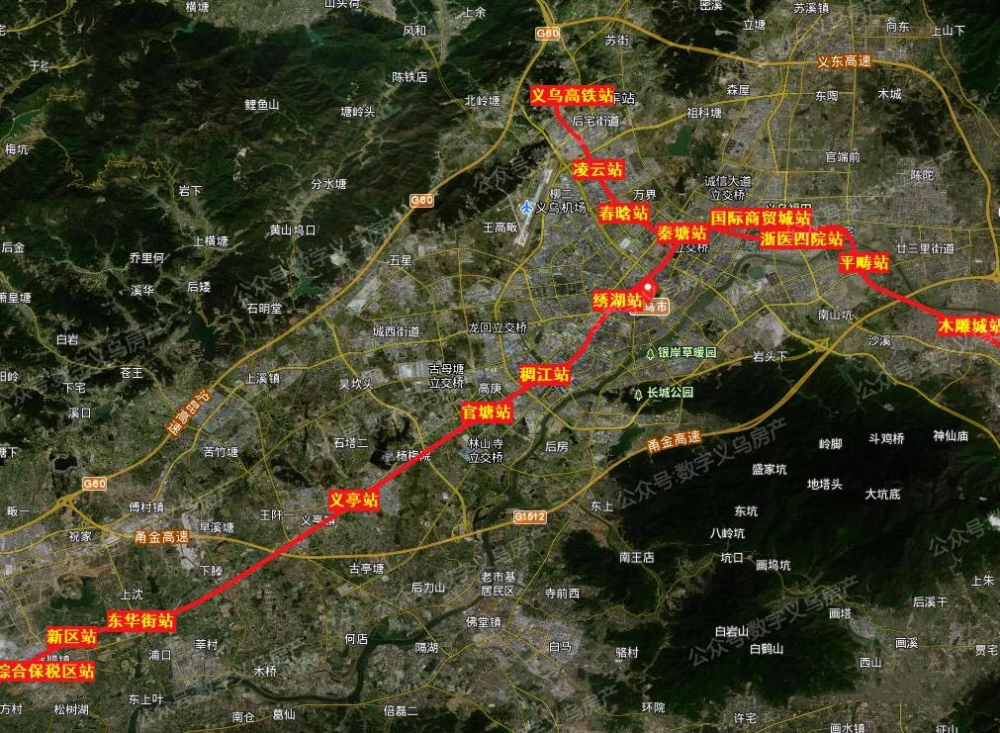 最新义乌11座轻轨站点具体位置图曝光看看在不在你家附近