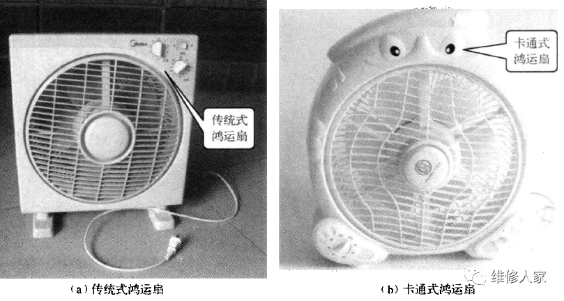 学修电风扇～常见电风扇结构