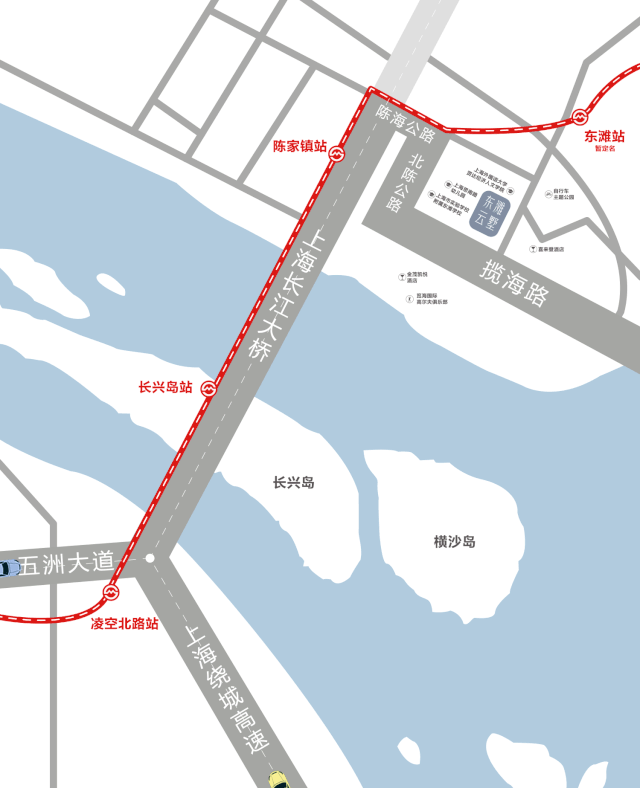 项目邻近轨交崇明线陈家镇站(在建,届时地铁4站可至金桥,10站抵达