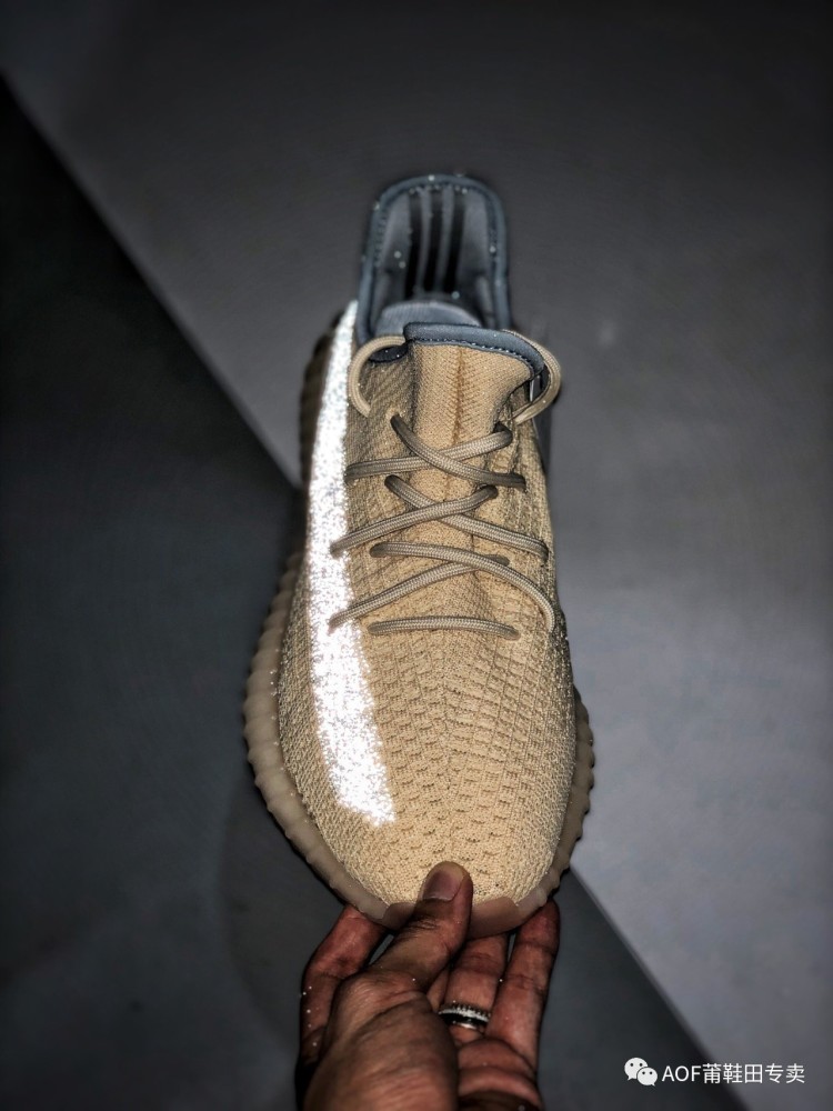 全新布丁配色,yeezy350v2 椰子亚麻黄开箱!