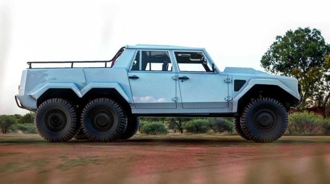 兰博基尼6×6越野车,全世界只有一台,后斗改成露天