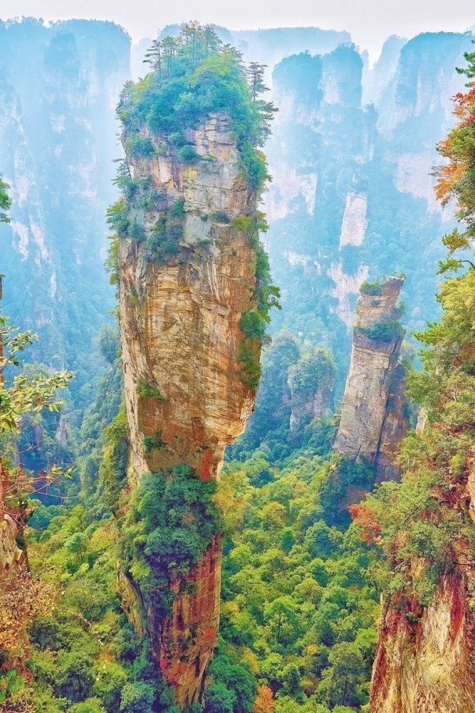 张家界国家森林公园,游玩攻略双手奉上 造型各异的山峰 云雾缭绕 犹如