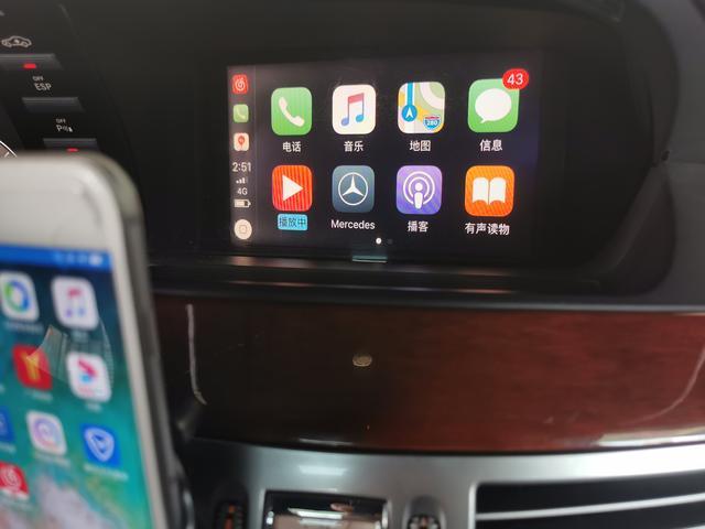 老车不再局限,奔驰s级w221原车屏改装无线carplay互联