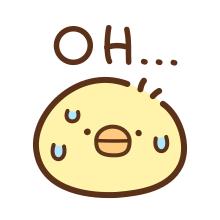 【表情贴】小黄鸡chick simple emoji静态mini表情包