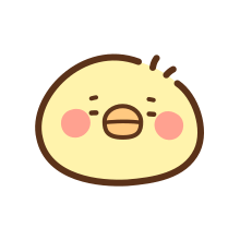 【表情贴】小黄鸡chick simple emoji静态mini表情包