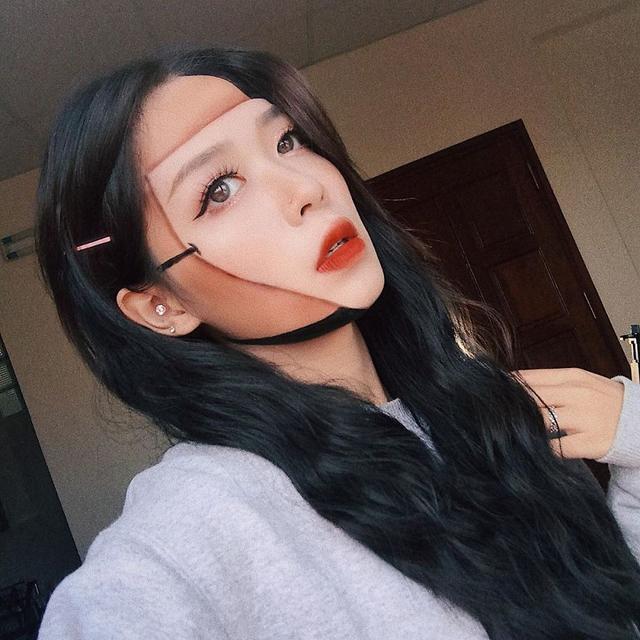 可惜了！21岁越南小姐姐美妆照，明明长得很美，却把自己画得如此意外