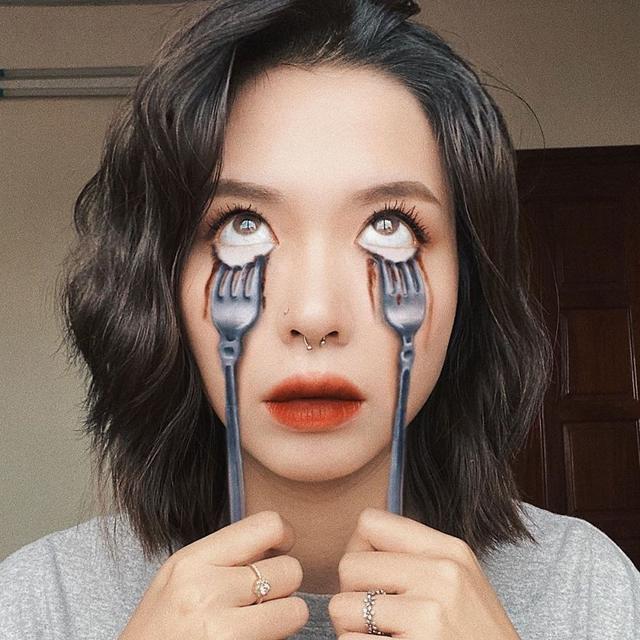 可惜了！21岁越南小姐姐美妆照，明明长得很美，却把自己画得如此意外
