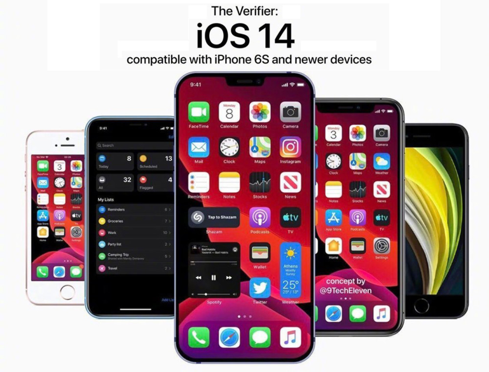 ios 14升级计划曝光,包含苹果6s,iphone 12顶配再爆