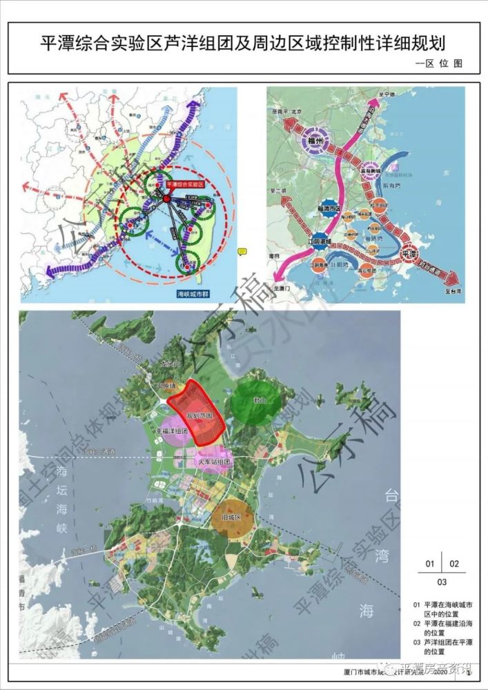 平潭芦洋组团及周边区域控制性详细规划图