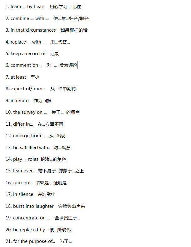 备考生,2020高考英语:高频词组,你都掌握了吗?