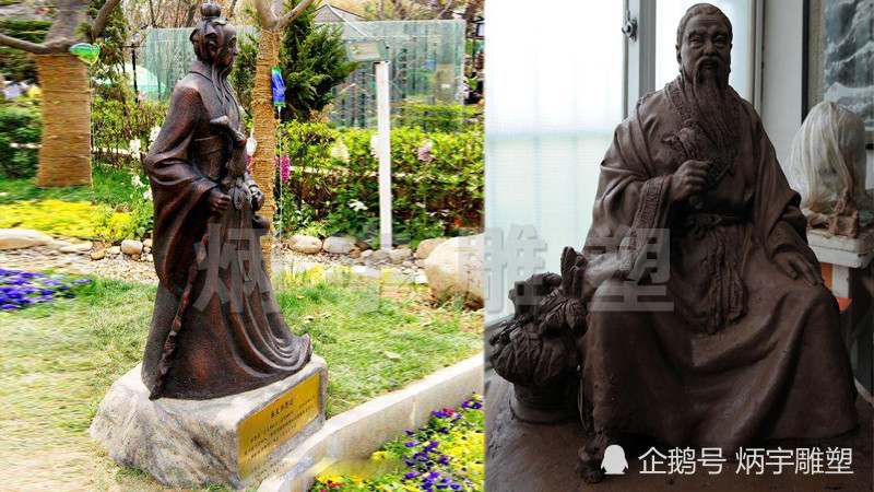 古代医学名人雕塑,中医文化雕塑,药王孙思邈雕塑