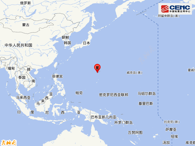 马里亚纳群岛发生58级地震关注6月13日15日潮汐组合