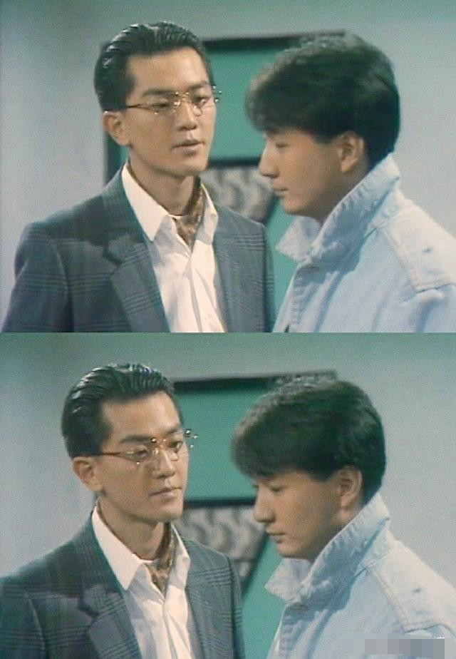 郑伊健在1990年播出的电视剧《天若有情》中,扮演黑道大佬鲁德培.