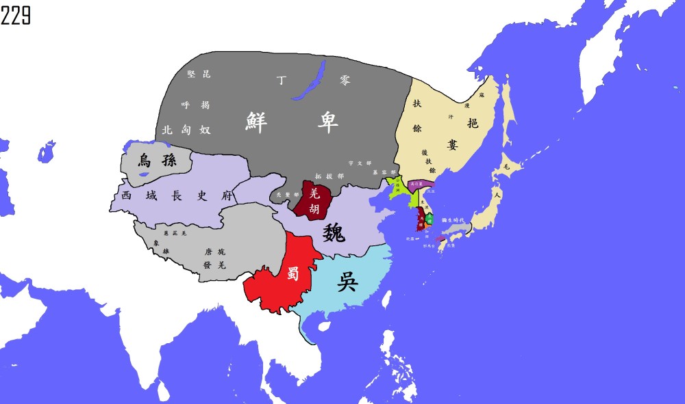 通过地图了解三国至隋朝的疆域变迁,看中国如何在民族