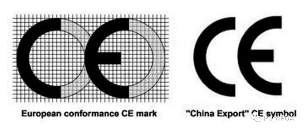 正如你所看到的,即使"ce"标志与官方欧洲ce标志相似,但它似乎更加紧密