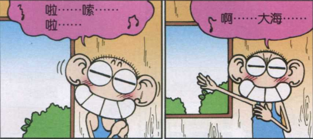 小呆呆坐地铁发现不能带过长的东西，于是一剪刀把头发剪成了“一毛”