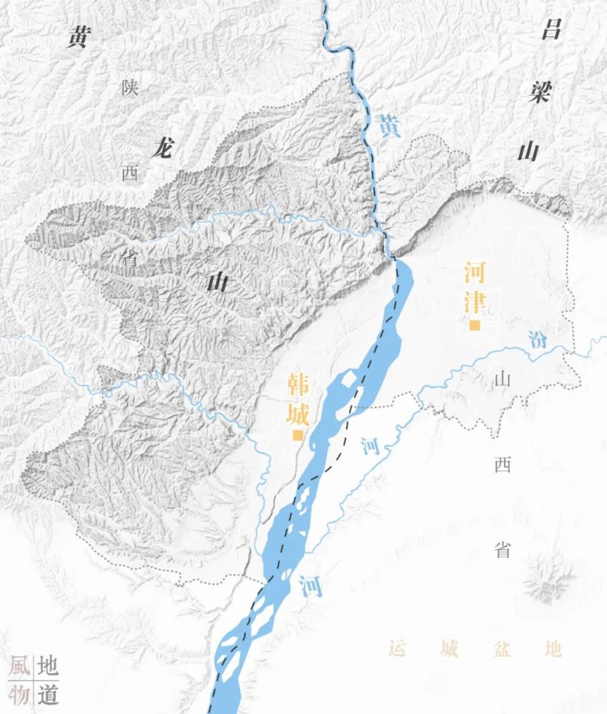 南控芝川,北守龙门;河津位于吕梁山南麓,运城西北隅,汾河与黄河交汇的