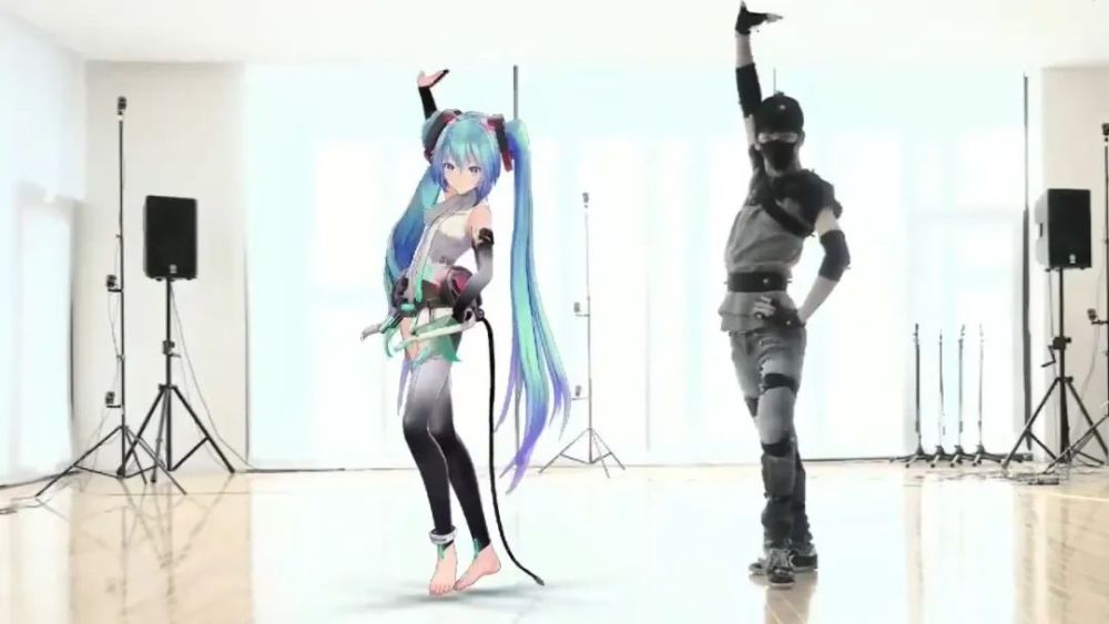 初音动作捕捉,这也太帅了