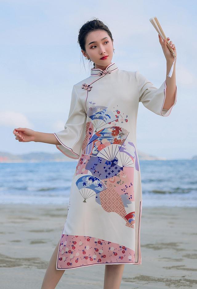 夏天裙子烂大街,今年流行的是"旗袍裙",美成初恋的模样