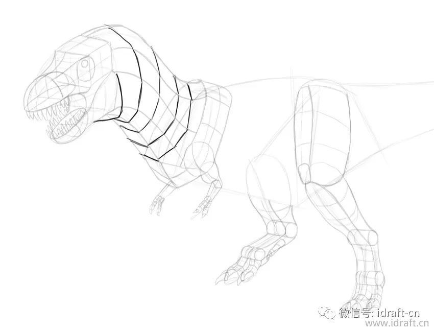 怎么画霸王龙-恐龙画法的超详细素描教程