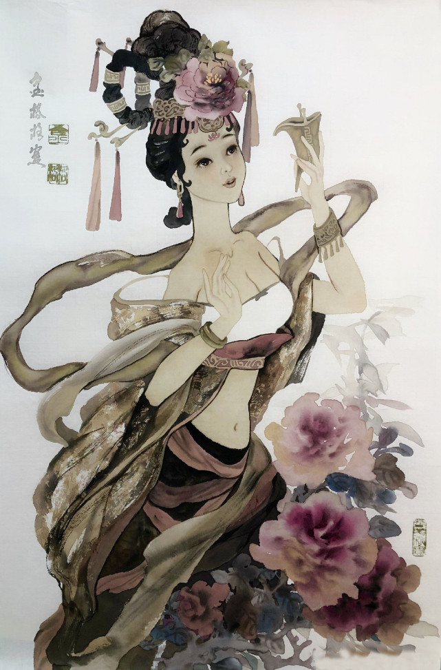 国内优秀画家的女性人物国画作品