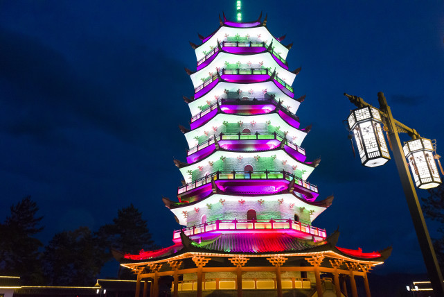 游客惊叹风景美如画,有两处景观夜色最美还免费|百盛|桃江|夜景|全南