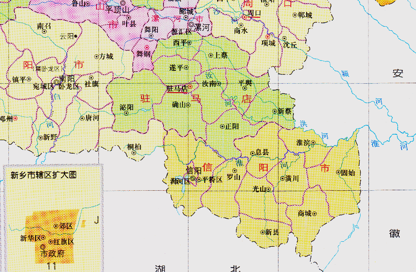潢川县变成了光州市,光州与信阳之间,到底是什么关系?