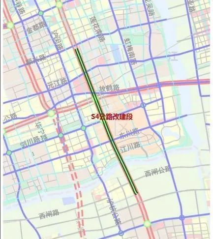 剑川路—东川路 将改扩建为双向6车道 s4沪金高速公路是连接中心城区