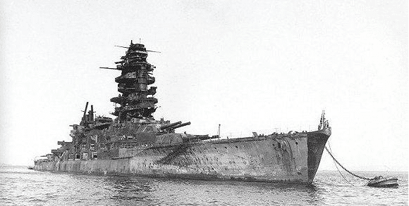 二战结束后日本长门号战列舰挨了两次原子弹