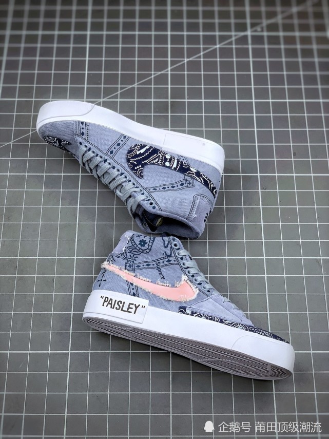nike sb zoom blazer 解构拆钩补丁 开拓者腰果花