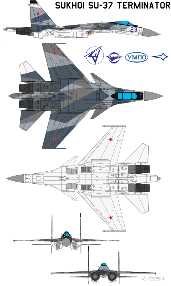 苏-37战斗机(英文:su-37 fighter,北约代号:flanker-f,侧卫f型,绰号