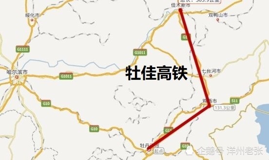 牡佳高铁线路走向