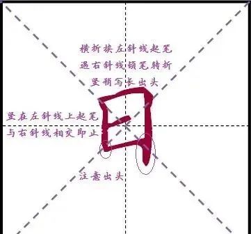干货:硬笔横折和斜钩的写法详解