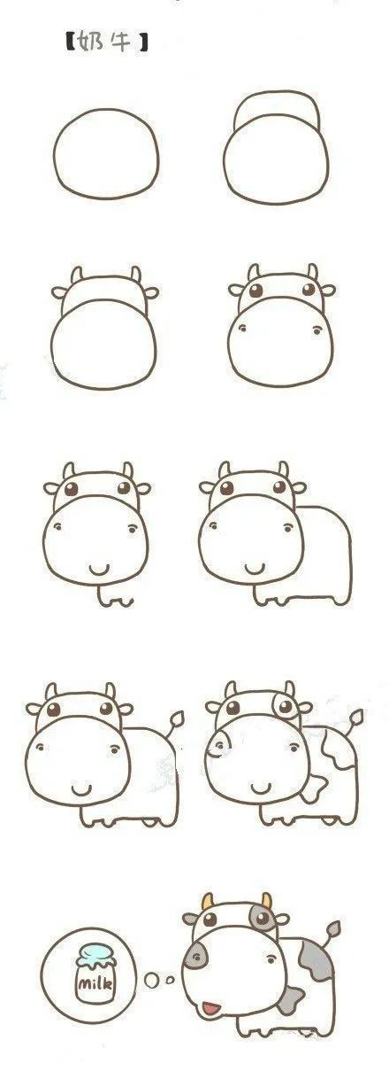 简单有趣的少儿美术课程分享:动物简笔画