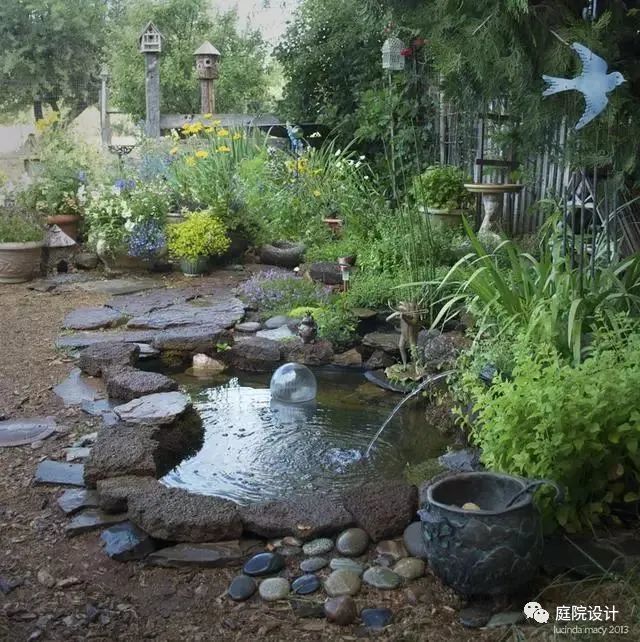 院子里做个水池真美