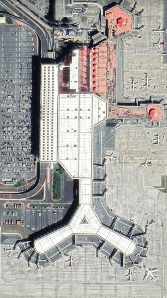 卫星地图看哈尔滨太平国际机场,东北最繁忙的四大机场
