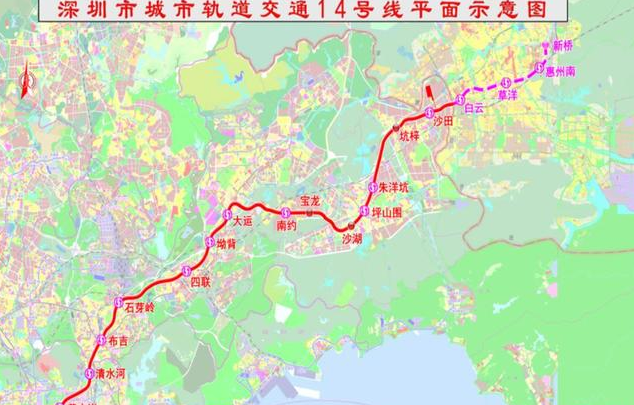 深圳在建地铁14号线是支撑沿线发展主轴力争2022年底试运营