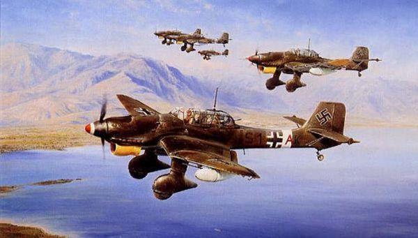 二战德国空军的战术轰炸,斯图卡俯冲轰炸机,德国闪击战的杀手锏