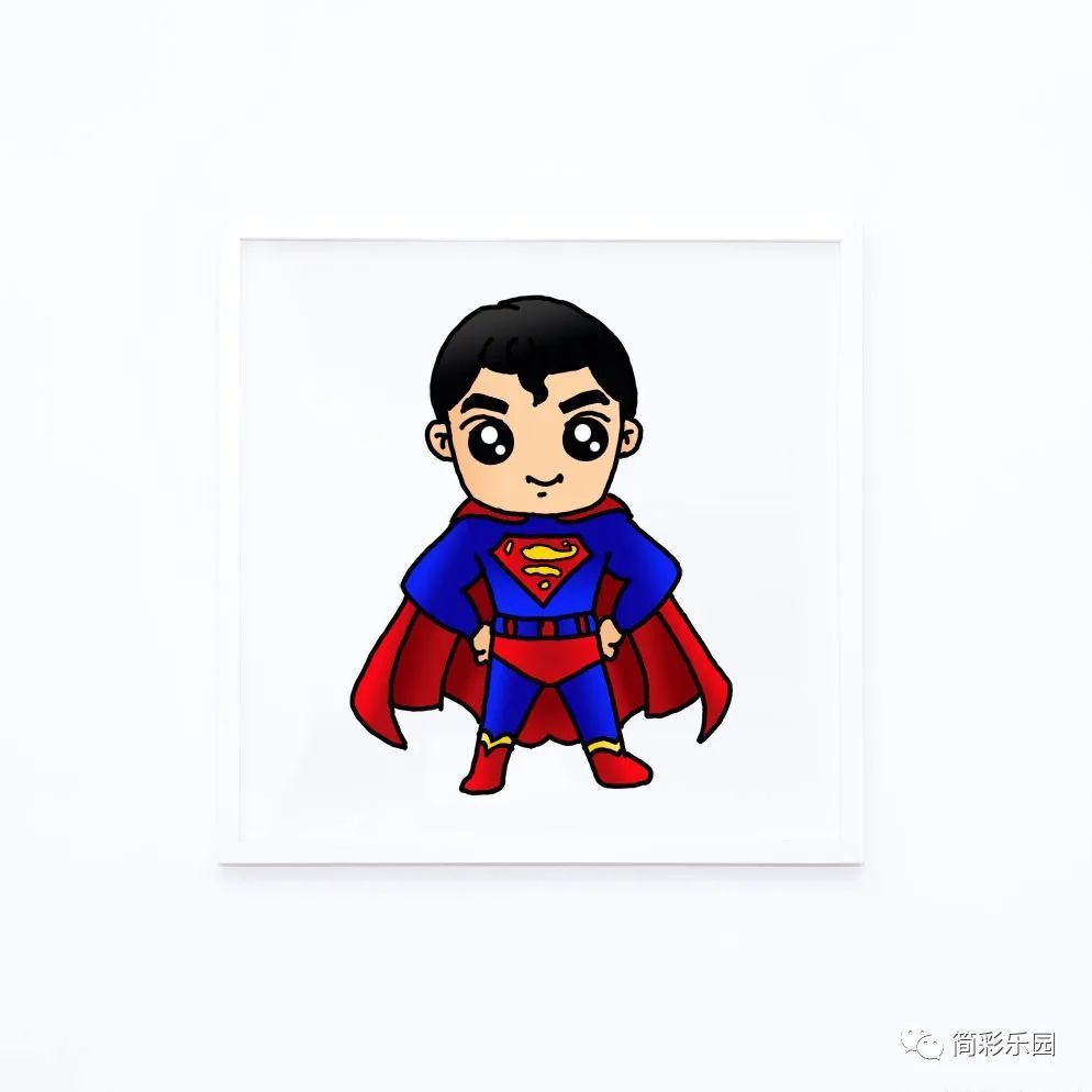 父亲节简笔画-爸爸是超人_腾讯新闻