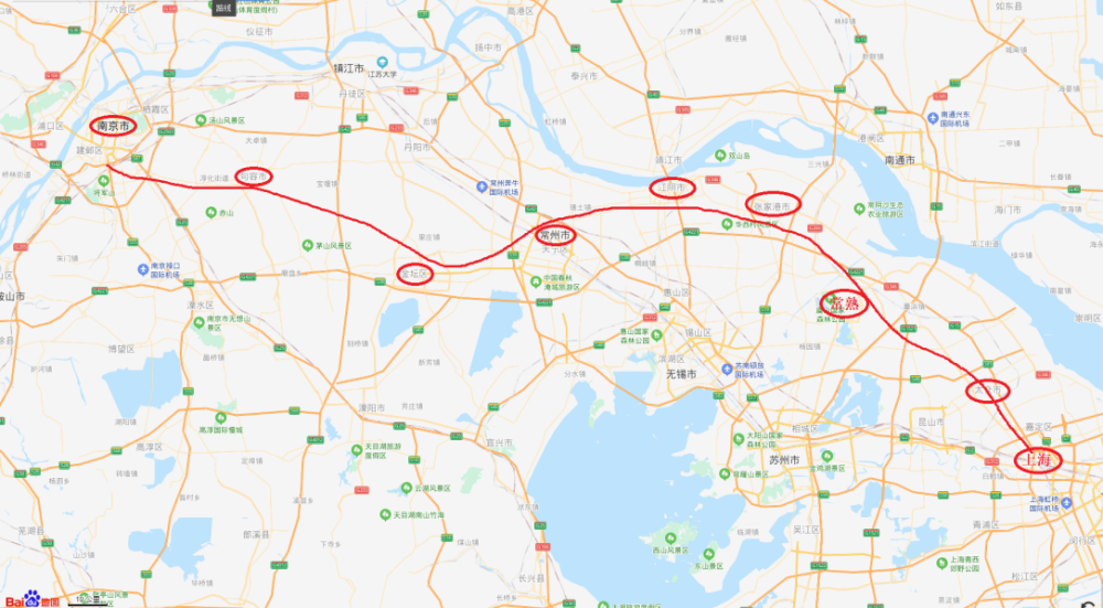 江苏南沿江城际铁路,加快长三角一体化发展