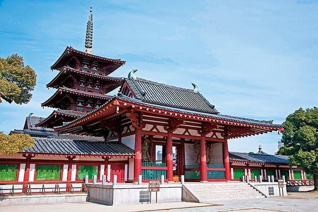 日本最早的佛教寺院,仿造中国建筑模式,吸引众多国内