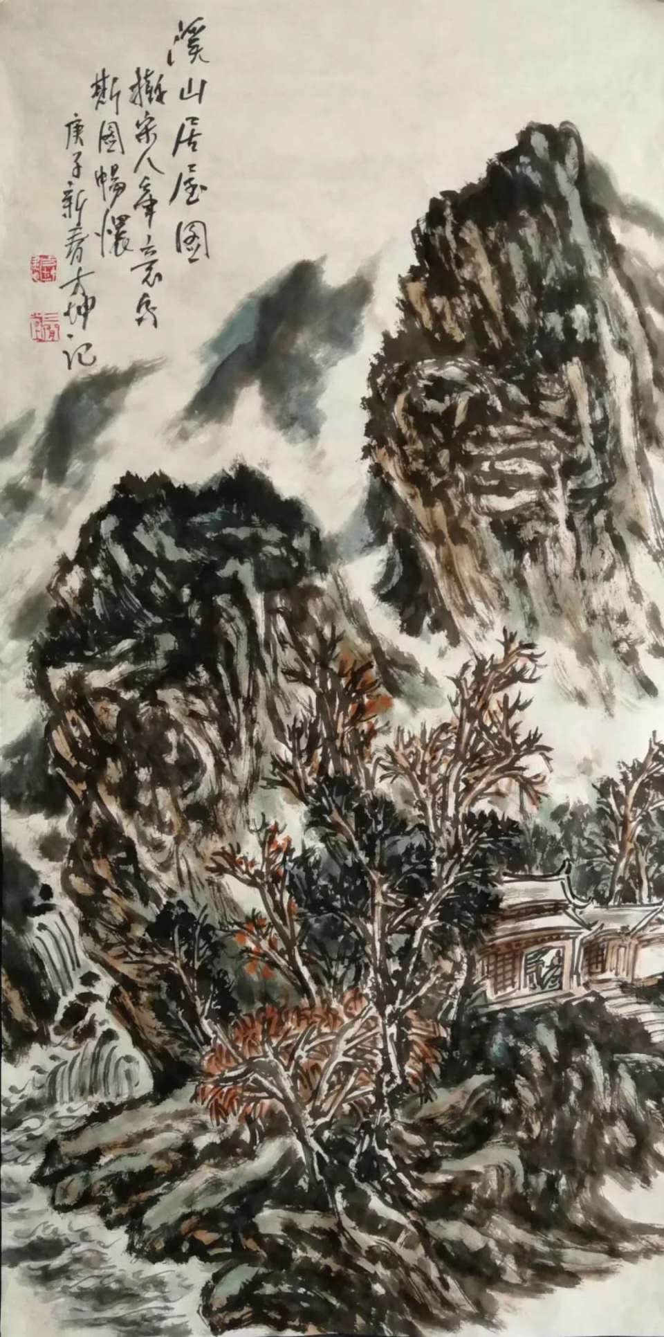 中国画—画家方坤作品欣赏