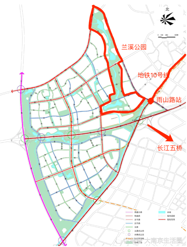 很多人会把这一地区称之为雨山路板块,但实际上根据规划,科工园才是