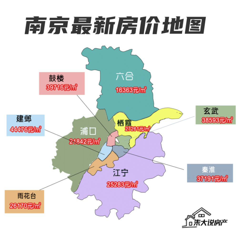 南京最新学区房价地图看看你家的房子涨了没2020年6月