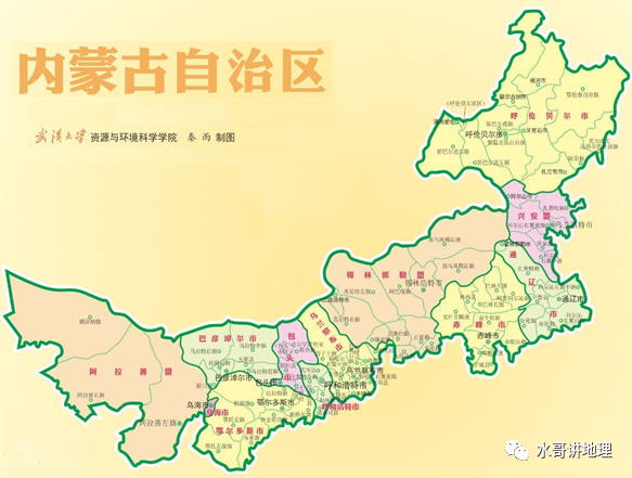 内蒙古车牌字母代码地图