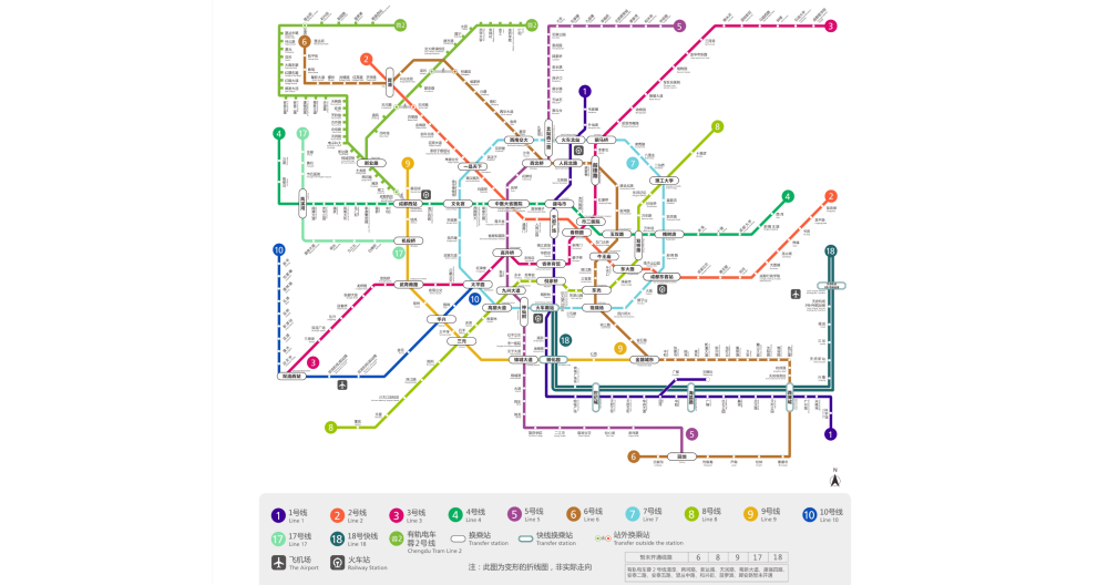 成都地铁运行线路图(部分2020年开通)