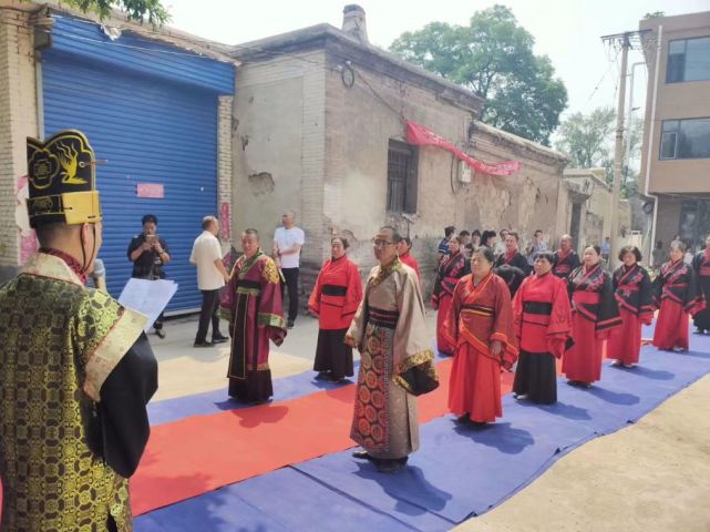 弘扬古村落赤桥文化 祭拜三千年周槐暨汉服礼仪|汉服