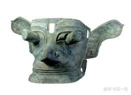 三星堆遗址中的竖眼人青铜头像