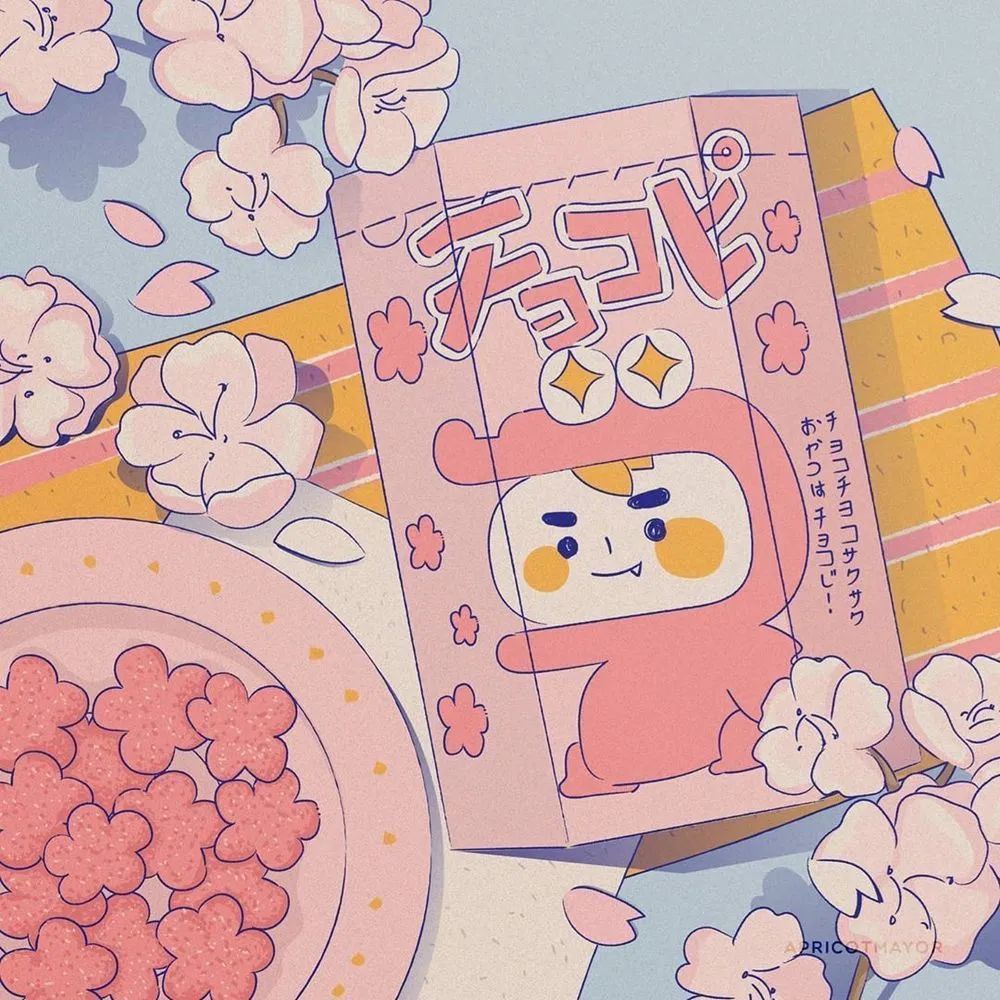 ins背景图 夏日零食